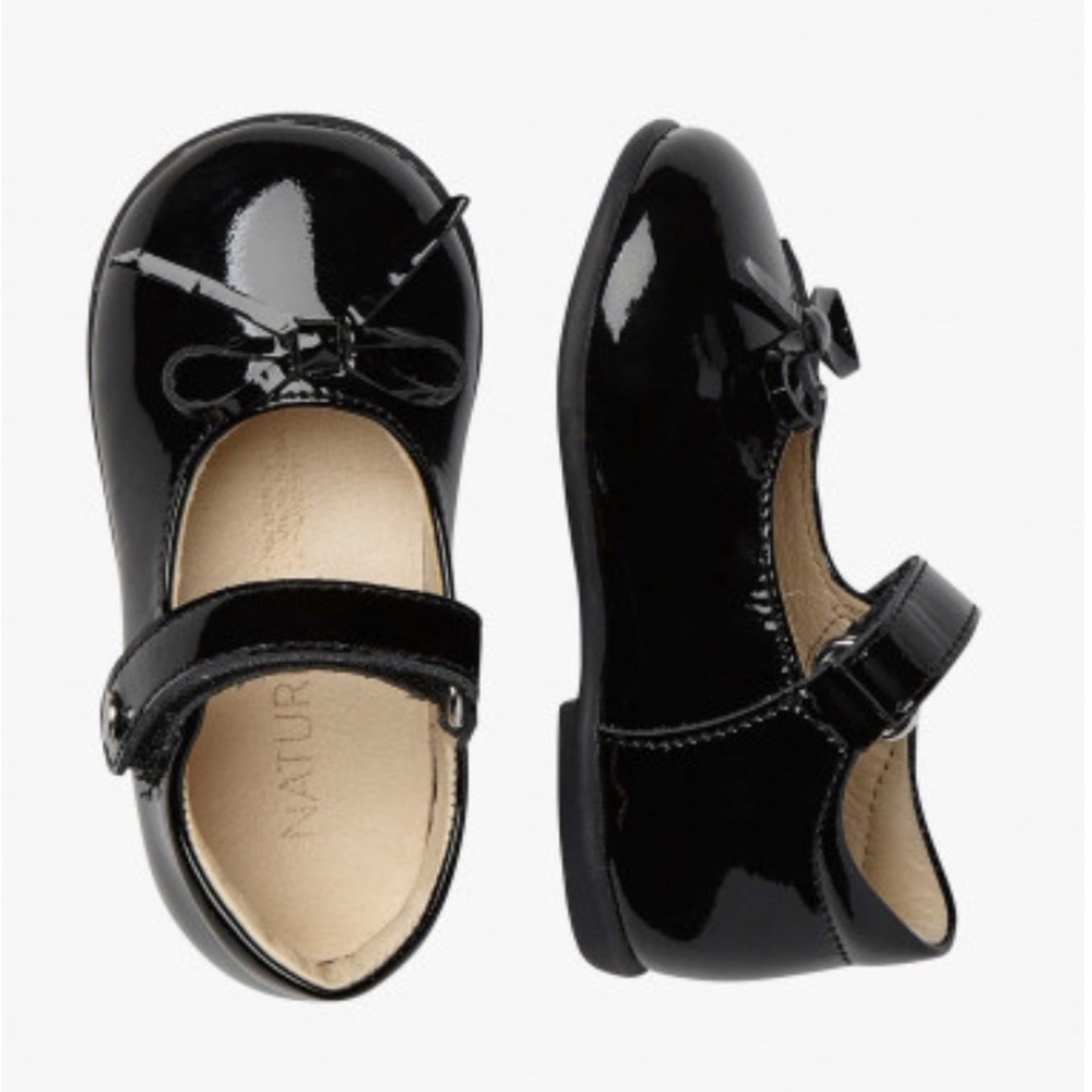 NATURINO BALLET Patent Leather Black Girl Dress Shoes